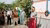 Artist Marije Vermeulen in front of her mural at the OAY 2024-2025.