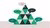 A pyramid with different speech bubbles saying different numbers and one saying a mathematic equation. 