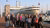 participated people near a ship in Rotterdam 