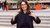 Academic Mariangela Lavanga makes a 'peace' sign with both hands on the Woudestein campus.