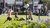 Children and teenagers playing outside in Rotterdam.