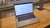 Laptop on workspace in University Library