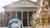 Picture of Pantheon in Rome with a globe and fountain in front