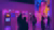 Shadows of people in an artistic exhibition room 