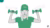 A person holding two dumbbells with the words 'reflection' and 'gratitude'