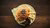 Top-down view on a burger with fries