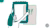 Illustration of person hanging a green frame on wall beside exclamation mark