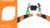 Graphic showing two people carrying a black panel across an orange arch, labeled “Collaborating”