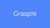 Logo met witte tekst Grasple op blauwe achtergrond