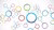 Multicolored network of connected circles