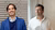 Two headshots: man smiling in blue blazer by brick wall; man in white shirt by pale wall