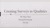 Title slide reading “Creating Surveys in Qualtrics” by Dr. Mary Streif, National University