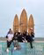 Group of Clara's friend at the surfbeach
