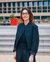 Portretfoto van academica Mariangela Lavanga op campus Woudestein.