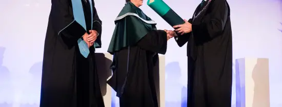 Debra Satz receives an honorary doctorate during Dies Natalis 2018