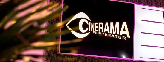 The entrance of Cinerama Filmtheater