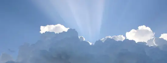Clouds with sun beam