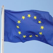 Foto van Europese vlag