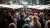 Rotterdamse markt with people.